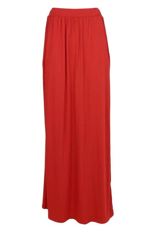 BOOHOO Basic Pocket Front Jersey Maxi Skirt 3 BOOHOO Basic Pocket Front Jersey Maxi Skirt - Image 3
