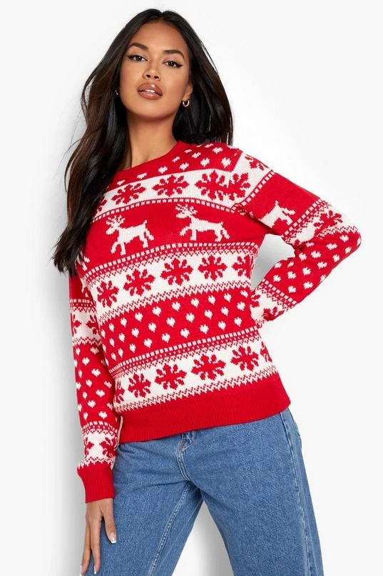 BOOHOO Reindeer & Snowflake Christmas Sweater 4 BOOHOO Reindeer & Snowflake Christmas Sweater - Image 4