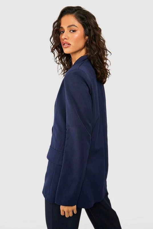 BOOHOO Double Breasted Boxy Military Blazer 2 BOOHOO Double Breasted Boxy Military Blazer - Image 2