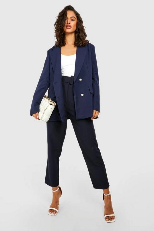 BOOHOO Double Breasted Boxy Military Blazer 3 BOOHOO Double Breasted Boxy Military Blazer - Image 3