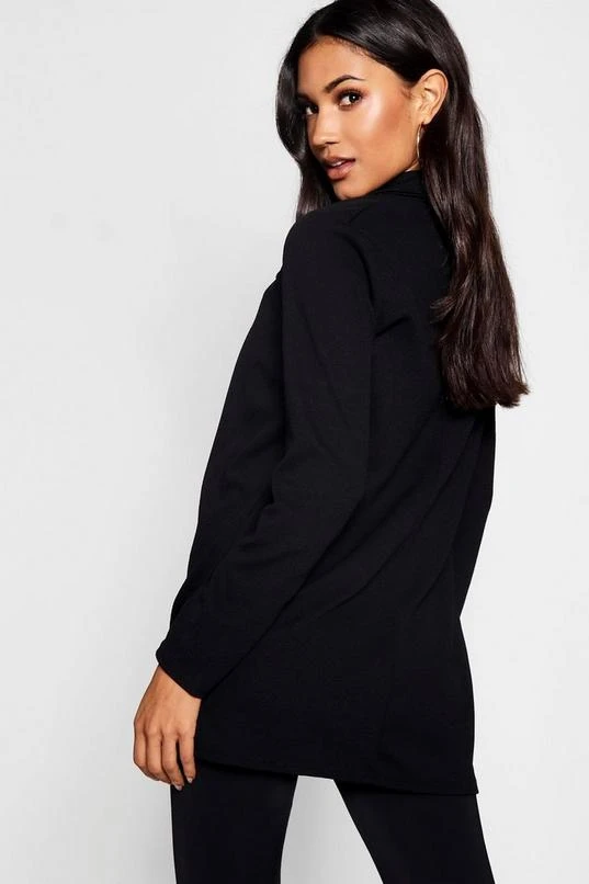 BOOHOO Jersey Knit Crepe Fitted Blazer 2 BOOHOO Jersey Knit Crepe Fitted Blazer - Image 2
