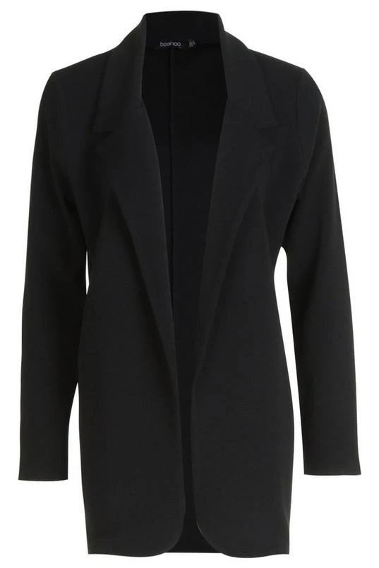 BOOHOO Jersey Knit Crepe Fitted Blazer 3 BOOHOO Jersey Knit Crepe Fitted Blazer - Image 3