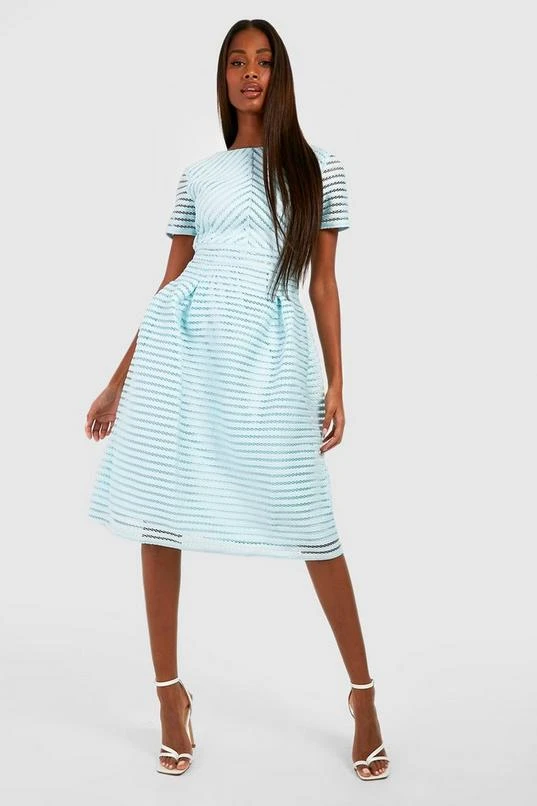 BOOHOO Boutique Full Skirted Prom Midi Dress 3 BOOHOO Boutique Full Skirted Prom Midi Dress - Image 3