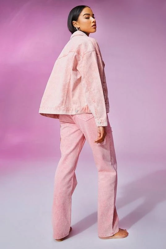 BOOHOO Oversized Pastel Wash Denim Jacket 4 BOOHOO Oversized Pastel Wash Denim Jacket - Image 4