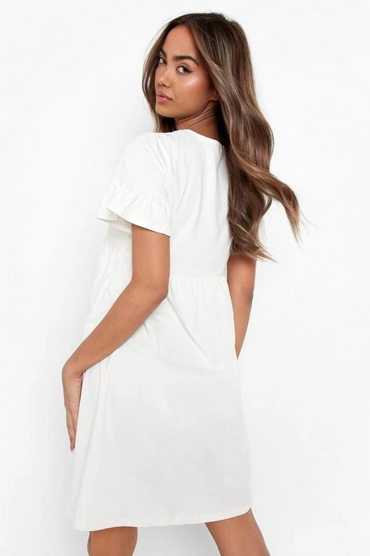 BOOHOO Frill Sleeve Smock Dress 2 BOOHOO Frill Sleeve Smock Dress - Image 2