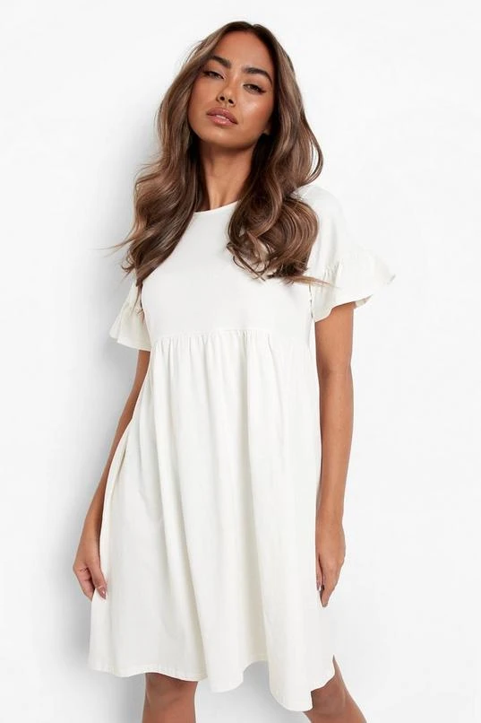 BOOHOO Frill Sleeve Smock Dress 3 BOOHOO Frill Sleeve Smock Dress - Image 3