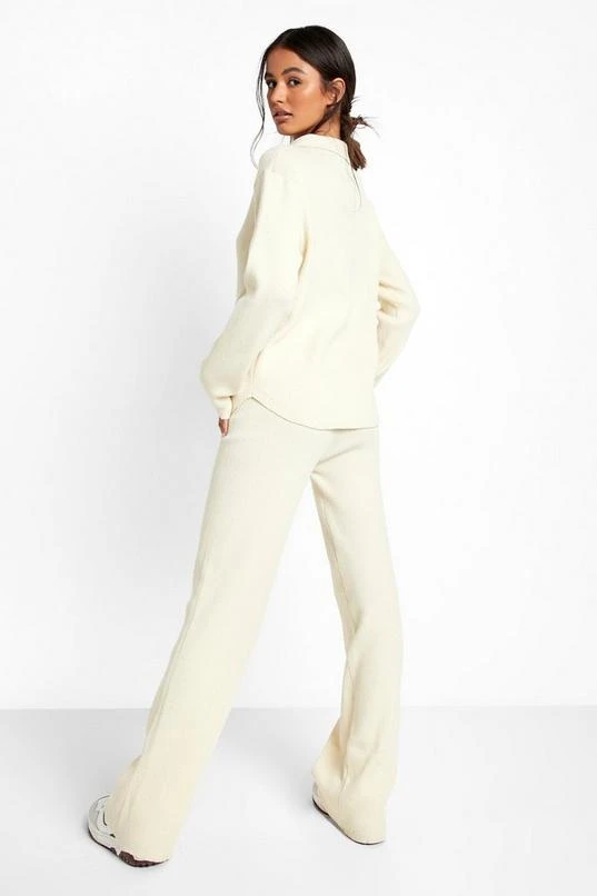 BOOHOO Rib Oversized Relaxed Knitted Two-Piece 2 BOOHOO Rib Oversized Relaxed Knitted Two-Piece - Image 2