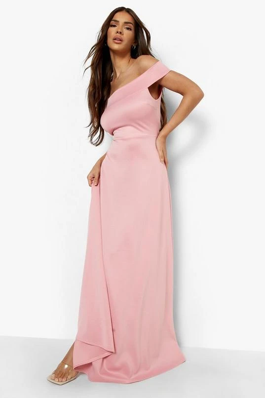 BOOHOO Off The Shoulder Maxi Skater Dress 1 BOOHOO Off The Shoulder Maxi Skater Dress