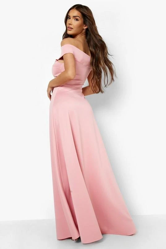 BOOHOO Off The Shoulder Maxi Skater Dress 2 BOOHOO Off The Shoulder Maxi Skater Dress - Image 2