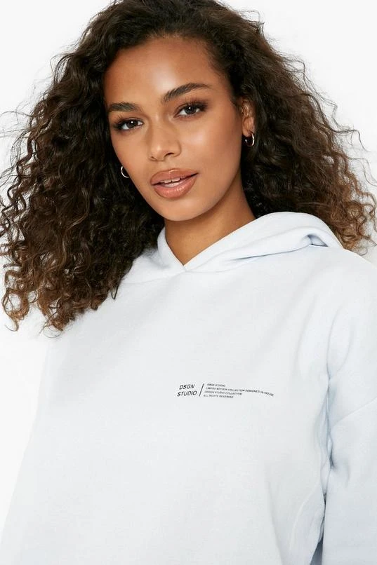 BOOHOO Dsgn Text Print Hooded Short Tracksuit 4 BOOHOO Dsgn Text Print Hooded Short Tracksuit - Image 4