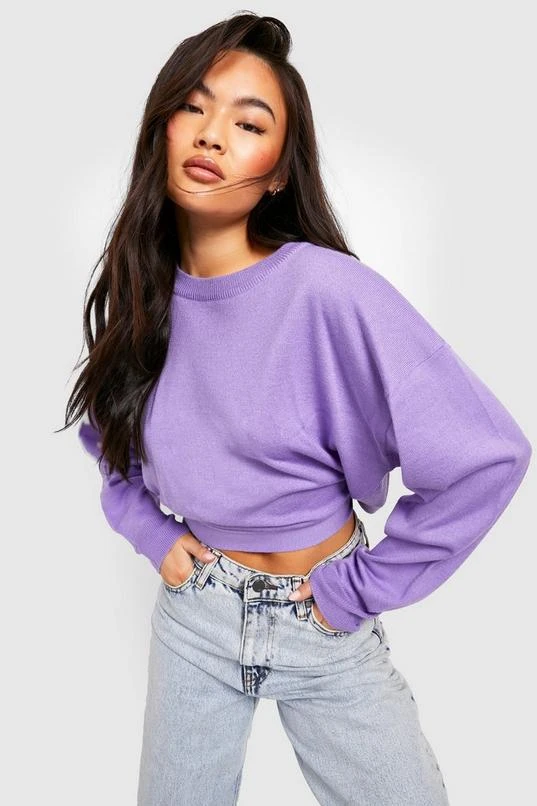BOOHOO Tie Back Sweater 1 BOOHOO Tie Back Sweater