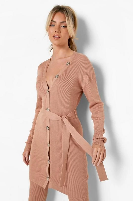 BOOHOO Cardigan And Split Hem Leggings Knit Set 3 BOOHOO Cardigan And Split Hem Leggings Knit Set - Image 3