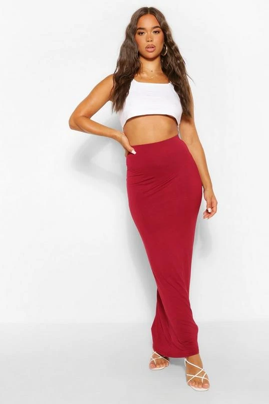 BOOHOO Basic Jersey Knit Maxi Skirt 4 BOOHOO Basic Jersey Knit Maxi Skirt - Image 4