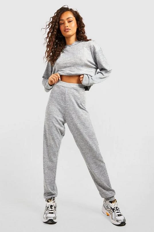 BOOHOO Melange Knitted Hoody And Jogger Two-Piece Set 3 BOOHOO Melange Knitted Hoody And Jogger Two-Piece Set - Image 3