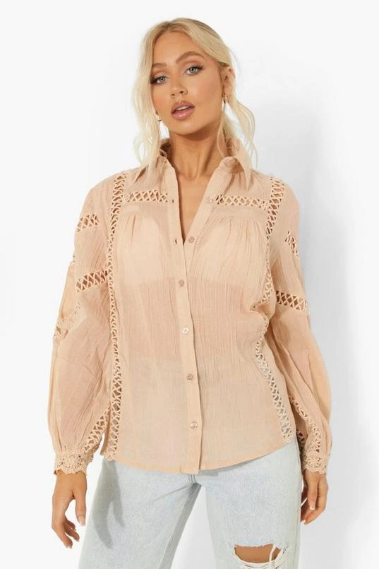 BOOHOO Trim Detail Cotton Shirt 1 BOOHOO Trim Detail Cotton Shirt