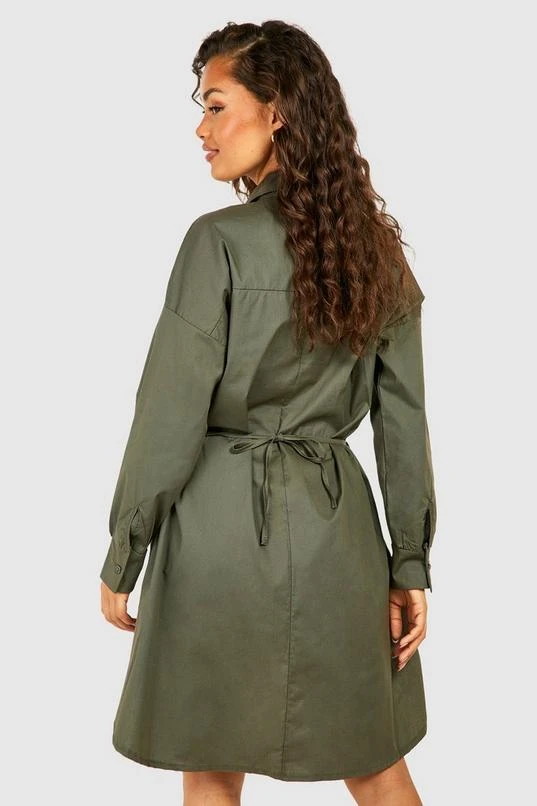 BOOHOO Drawstring Shirt Dress 2 BOOHOO Drawstring Shirt Dress - Image 2