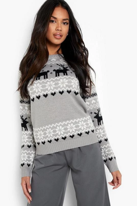 BOOHOO Christmas Fairisle Knitted Sweater 3 BOOHOO Christmas Fairisle Knitted Sweater - Image 3