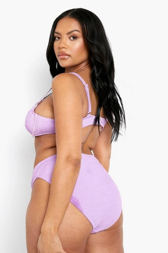 BOOHOO Plus Crinkle Underwired Bikini 2 BOOHOO Plus Crinkle Underwired Bikini - Image 2