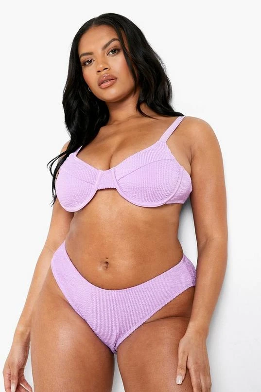 BOOHOO Plus Crinkle Underwired Bikini 3 BOOHOO Plus Crinkle Underwired Bikini - Image 3