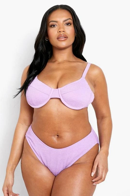 BOOHOO Plus Crinkle Underwired Bikini 4 BOOHOO Plus Crinkle Underwired Bikini - Image 4