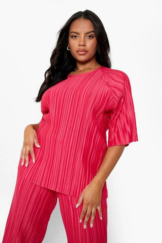 BOOHOO Plus Plisse T-Shirt 4 BOOHOO Plus Plisse T-Shirt - Image 4