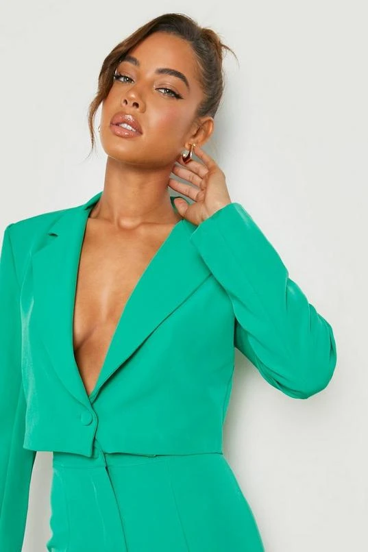 BOOHOO Tailored Cropped Blazer 4 BOOHOO Tailored Cropped Blazer - Image 4