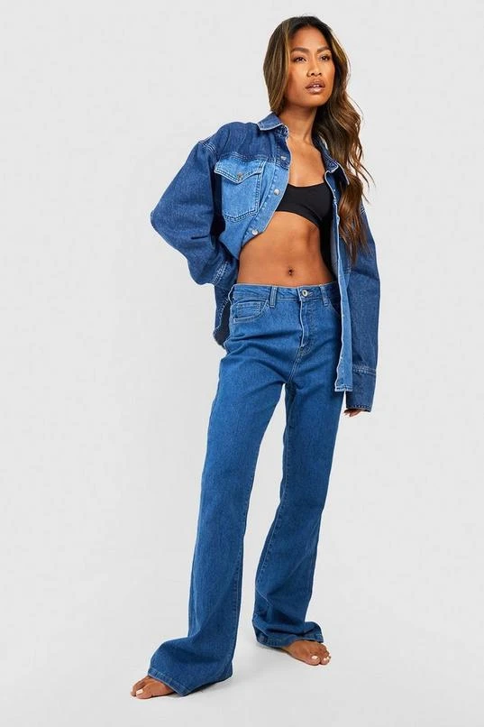 BOOHOO Basics High Waisted 5 Pocket Flared Jeans 3 BOOHOO Basics High Waisted 5 Pocket Flared Jeans - Image 3