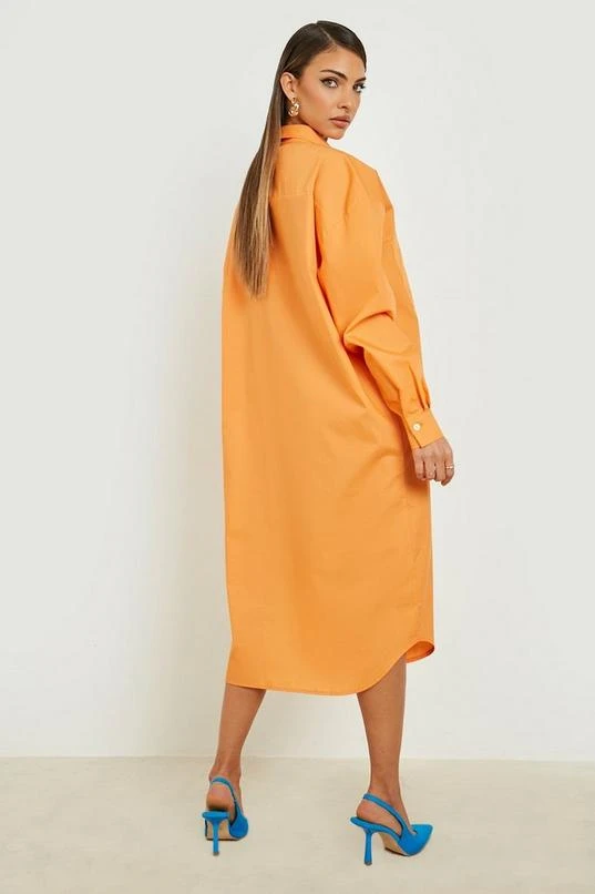 BOOHOO Cotton Poplin Maxi Shirt Dress 2 BOOHOO Cotton Poplin Maxi Shirt Dress - Image 2