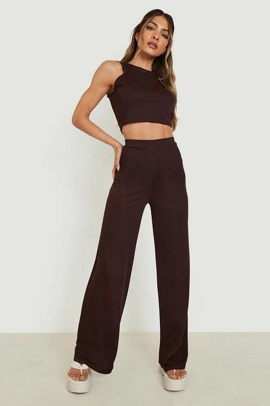BOOHOO Racer Neck And Wide Leg Two-Piece 4 BOOHOO Racer Neck And Wide Leg Two-Piece - Image 4