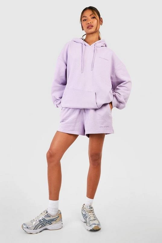 BOOHOO Ofcl Studio Embroidered Short Tracksuit 3 BOOHOO Ofcl Studio Embroidered Short Tracksuit - Image 3