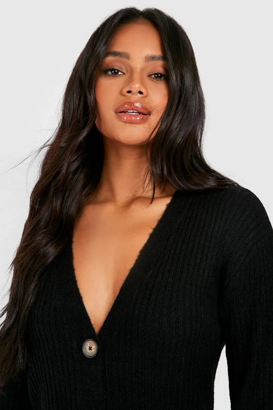 BOOHOO Soft Knit Button Through Midi Knitted Dress 4 BOOHOO Soft Knit Button Through Midi Knitted Dress - Image 4