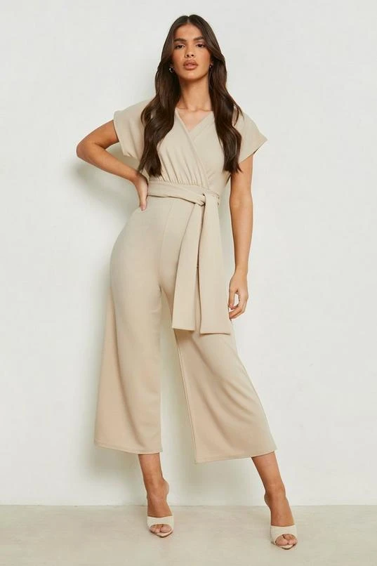 BOOHOO Tie Waist Culotte Jumpsuit 3 BOOHOO Tie Waist Culotte Jumpsuit - Image 3