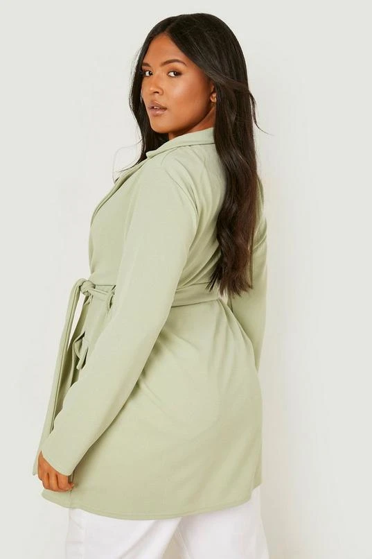 BOOHOO Plus Oversized Tie Blazer 2 BOOHOO Plus Oversized Tie Blazer - Image 2