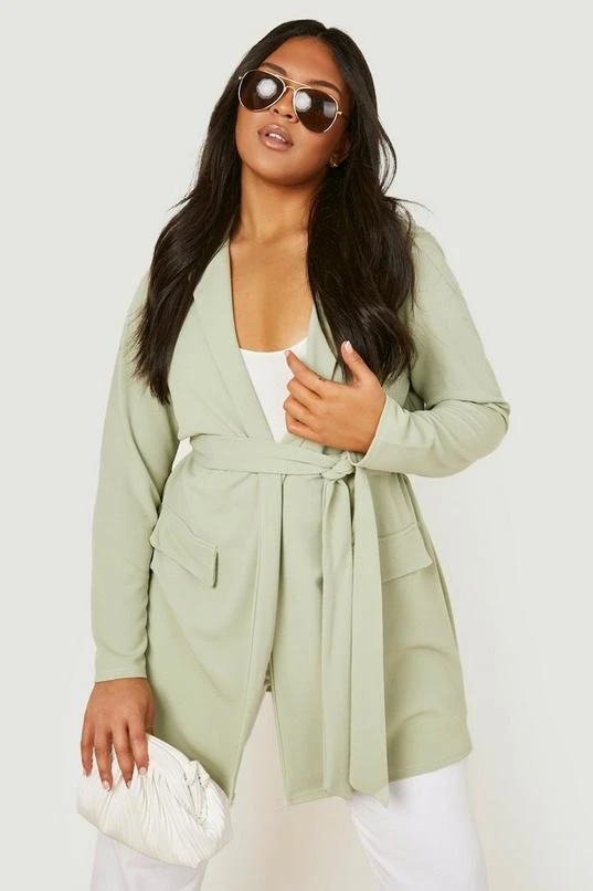 BOOHOO Plus Oversized Tie Blazer 4 BOOHOO Plus Oversized Tie Blazer - Image 4