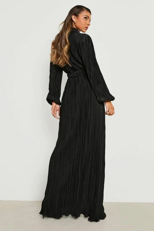 BOOHOO Plisse Wrap Maxi Dress 2 BOOHOO Plisse Wrap Maxi Dress - Image 2