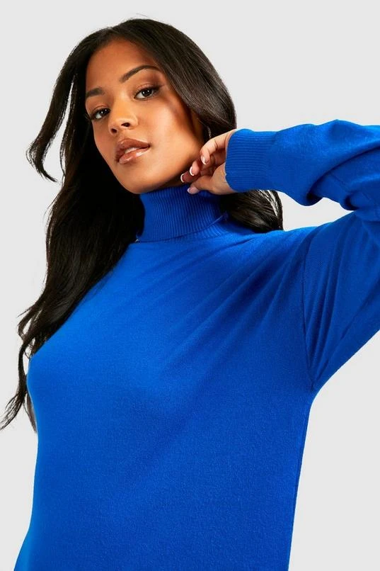 BOOHOO Tall Fine Knit Turtleneck Knitted Midi Dress 4 BOOHOO Tall Fine Knit Turtleneck Knitted Midi Dress - Image 4