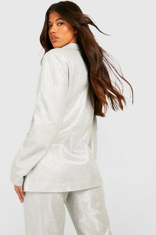BOOHOO Tall Glitter Blazer 2 BOOHOO Tall Glitter Blazer - Image 2