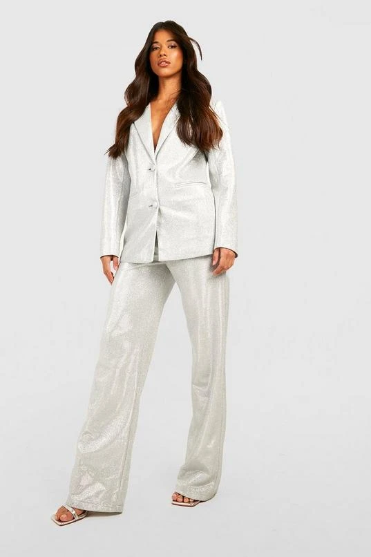 BOOHOO Tall Glitter Blazer 4 BOOHOO Tall Glitter Blazer - Image 4