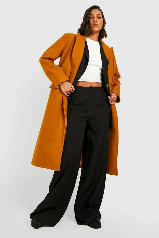 BOOHOO Maxi Wool Look Coat 1 BOOHOO Maxi Wool Look Coat