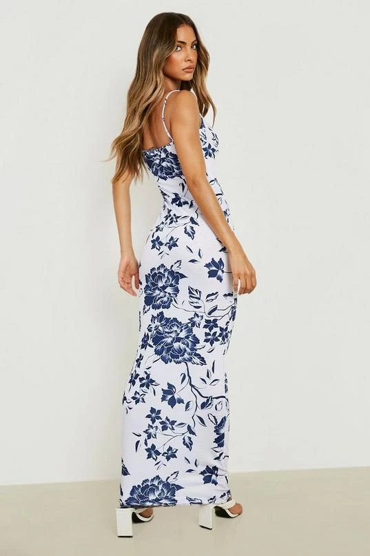 BOOHOO Floral Strappy Maxi Dress 2 BOOHOO Floral Strappy Maxi Dress - Image 2