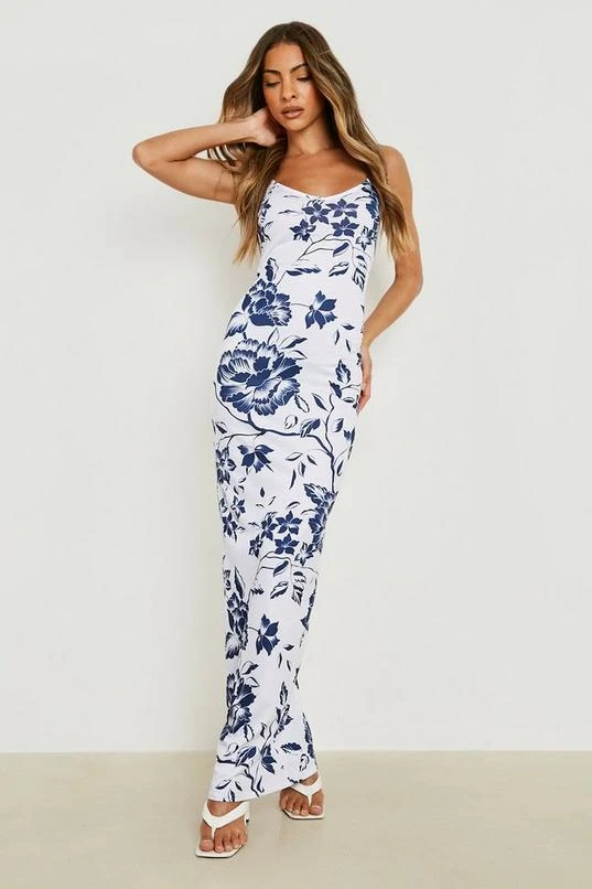 BOOHOO Floral Strappy Maxi Dress 3 BOOHOO Floral Strappy Maxi Dress - Image 3