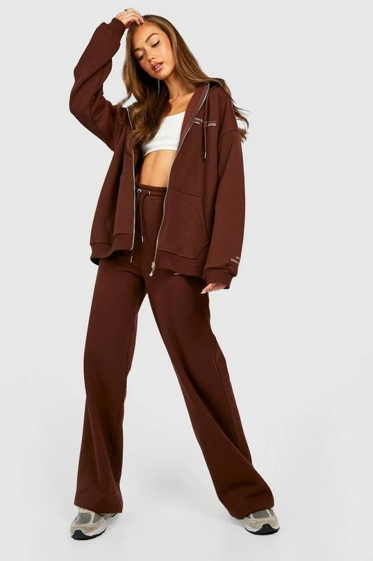 BOOHOO Premium Text Zip Through Oversized Hoodie 3 BOOHOO Premium Text Zip Through Oversized Hoodie - Image 3