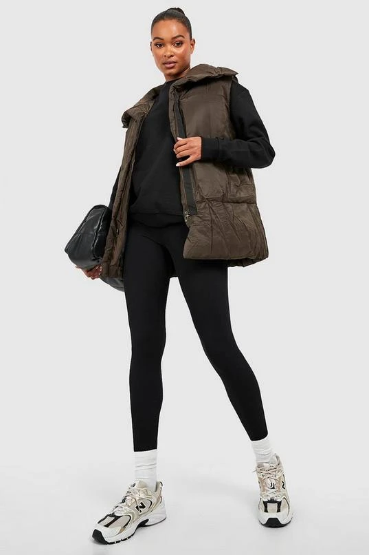 BOOHOO Tall Cropped Funnel Neck Vest 3 BOOHOO Tall Cropped Funnel Neck Vest - Image 3