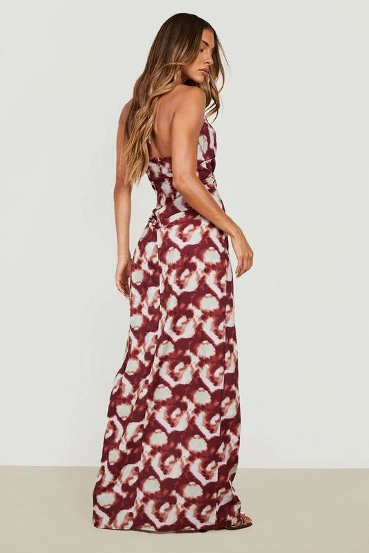 BOOHOO Tie Dye Ruched Slip Dress 2 BOOHOO Tie Dye Ruched Slip Dress - Image 2