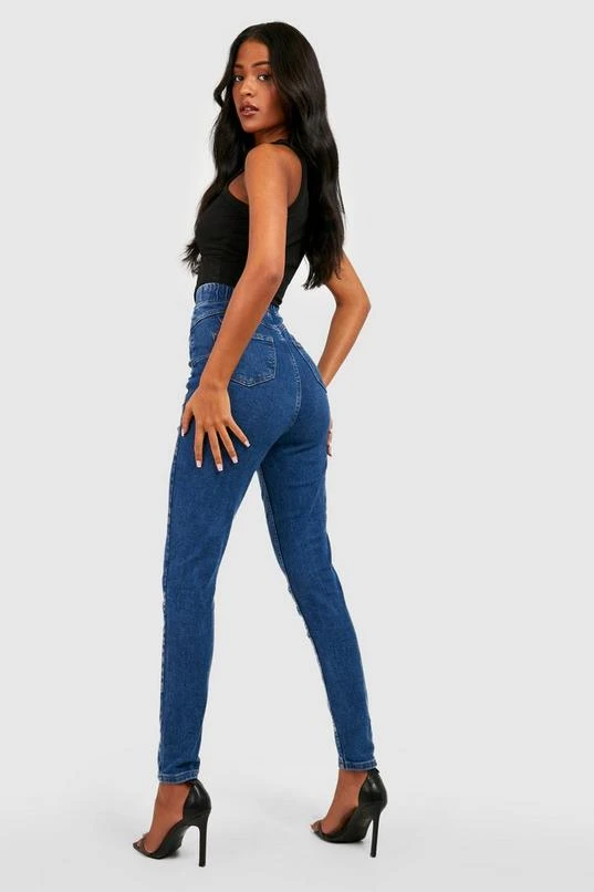 BOOHOO Tall Pull On Butt Shaper Denim Jegging 2 BOOHOO Tall Pull On Butt Shaper Denim Jegging - Image 2