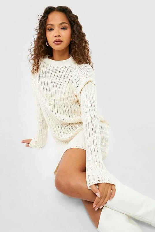 BOOHOO Crochet High Neck Dress 1 BOOHOO Crochet High Neck Dress