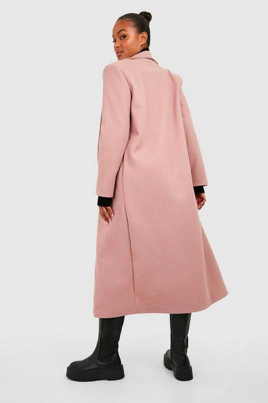 BOOHOO Tall Oversized Wool Look Duster Coat 2 BOOHOO Tall Oversized Wool Look Duster Coat - Image 2
