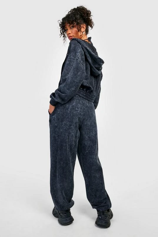 BOOHOO Acid Wash 3 Piece Corset Tracksuit 2 BOOHOO Acid Wash 3 Piece Corset Tracksuit - Image 2
