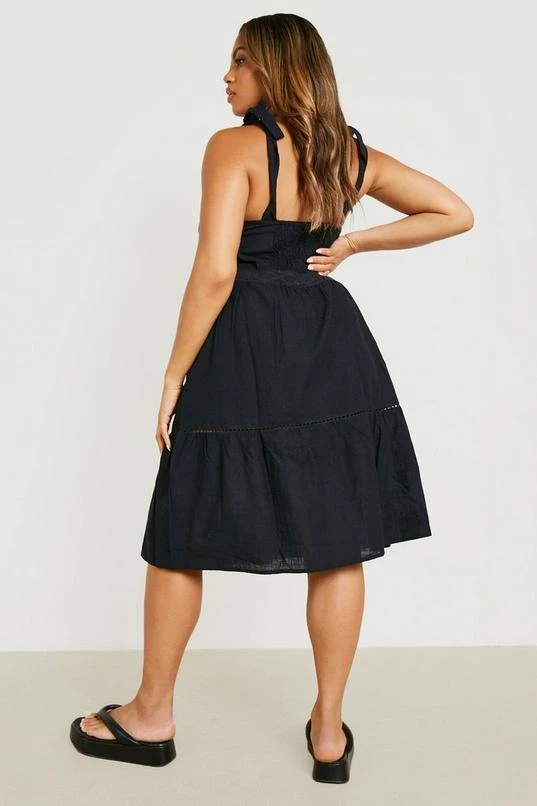 BOOHOO Plus Tie Strap A-Line Lace Dress 2 BOOHOO Plus Tie Strap A-Line Lace Dress - Image 2