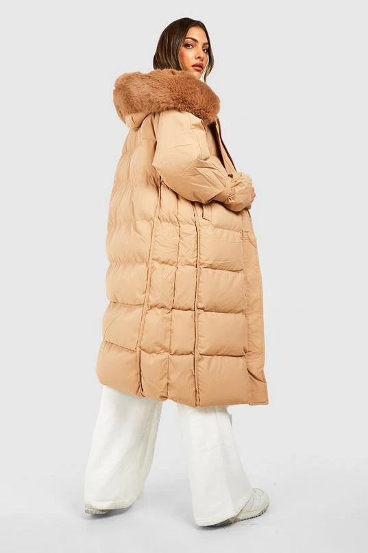 BOOHOO Luxe Faux Fur Trim Parka 2 BOOHOO Luxe Faux Fur Trim Parka - Image 2